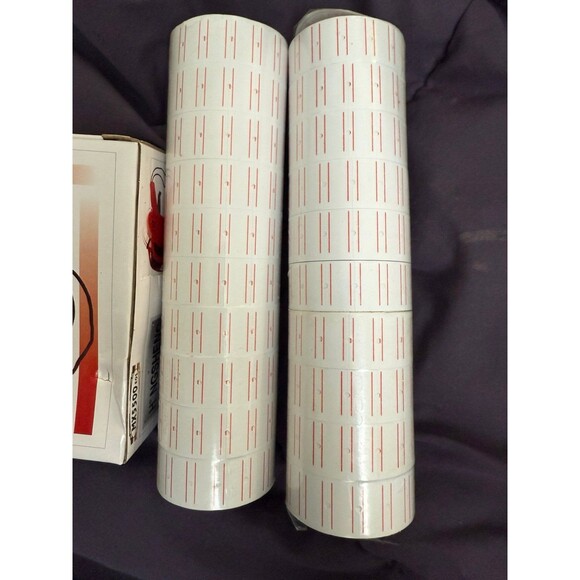 MX-5500 Price Tag Gun 8 Digits Pricing yellow Labeller and label paper rolls - Picture 3 of 6